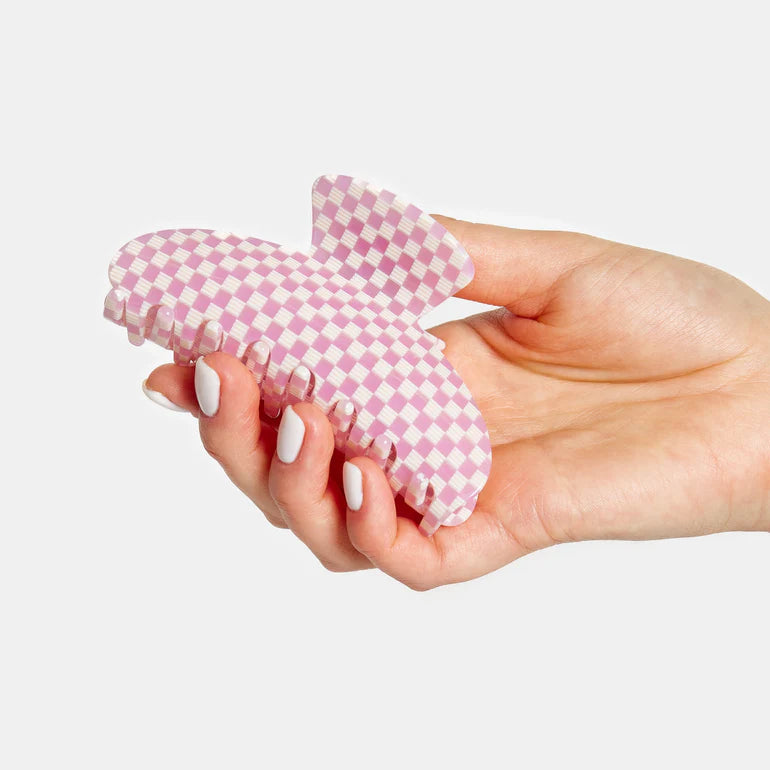 Baby Claw in Checkered Pink