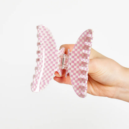 Baby Claw in Checkered Pink