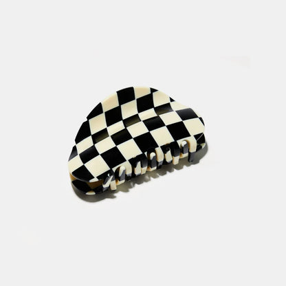 Black + White Checker Mini Claw