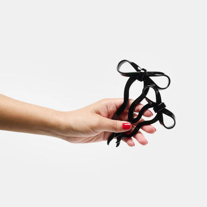 Bow Hair Pin in Black