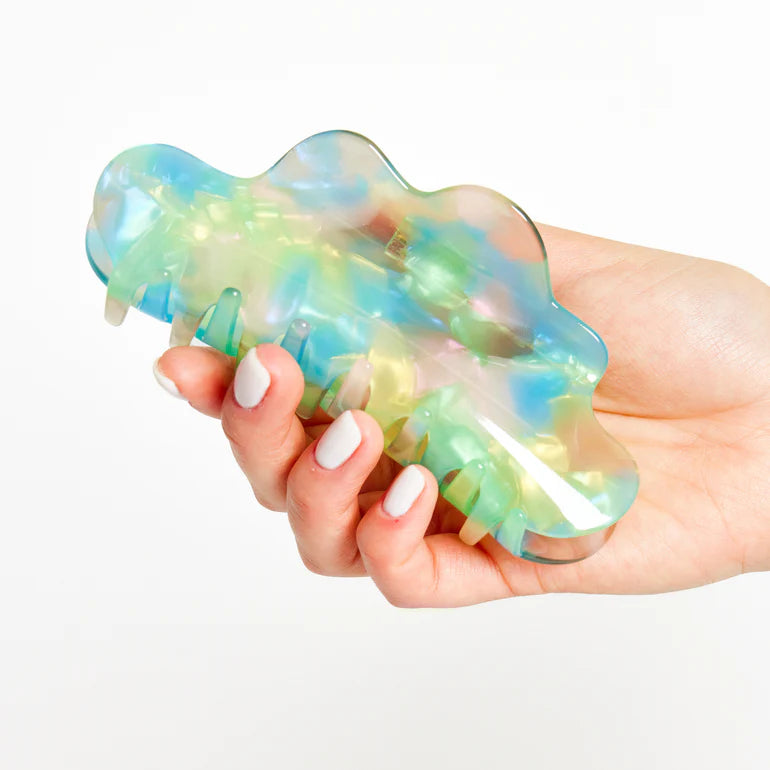 Large Curvy Claw in Aquamarine