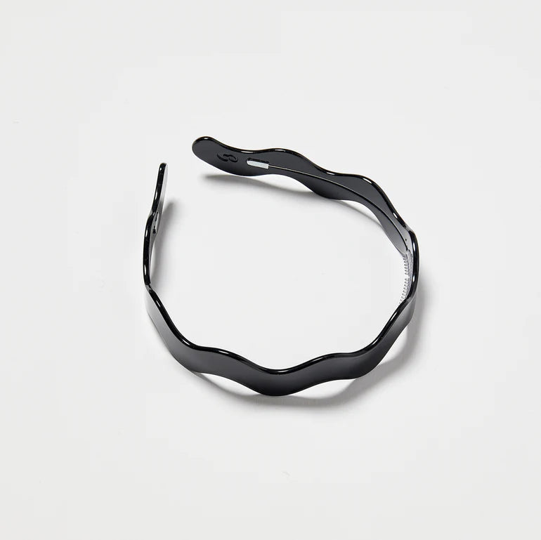 Wavy Headband in Black