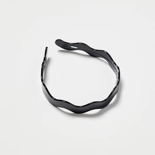 Wavy Headband in Black